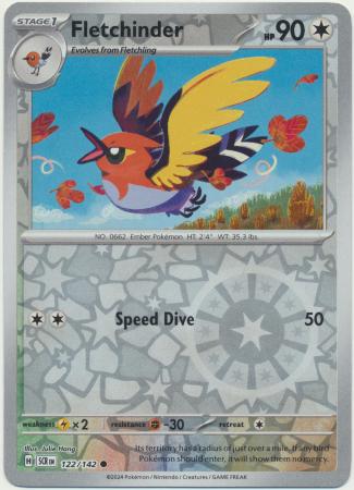 Stellar Crown - 122/142 - Fletchinder (Reverse Holo)