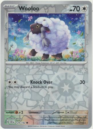 Stellar Crown - 124/142 - Wooloo (Reverse Holo)
