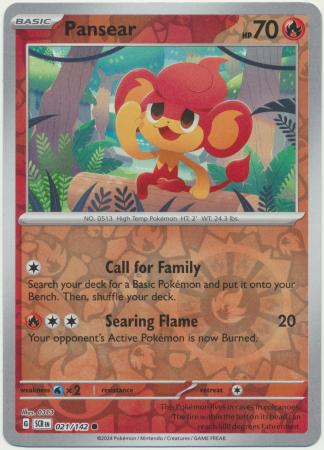 Stellar Crown - 021/142 - Pansear (Reverse Holo)