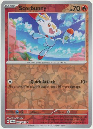 Stellar Crown - 026/142 - Scorbunny (Reverse Holo)