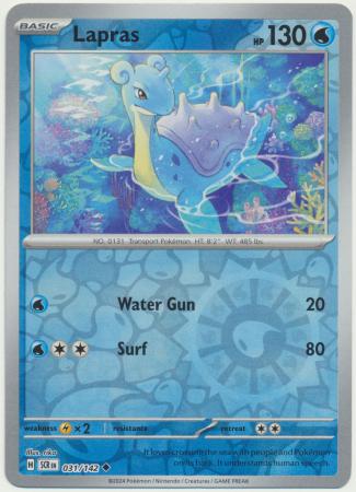 Stellar Crown - 031/142 - Lapras (Reverse Holo)