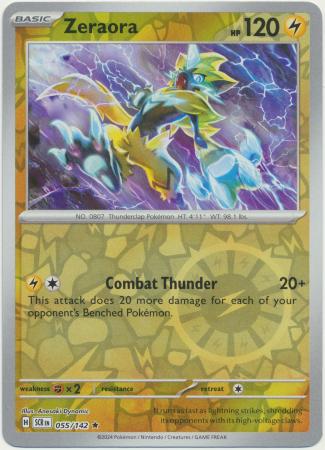 Stellar Crown - 055/142 - Zeraora (Reverse Holo)