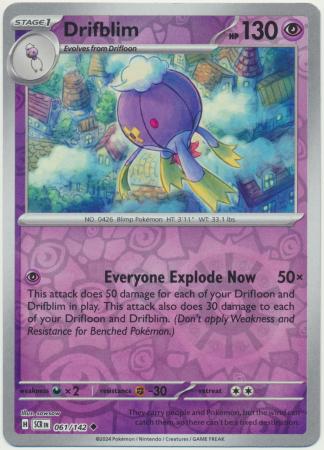 Stellar Crown - 061/142 - Drifblim (Reverse Holo)