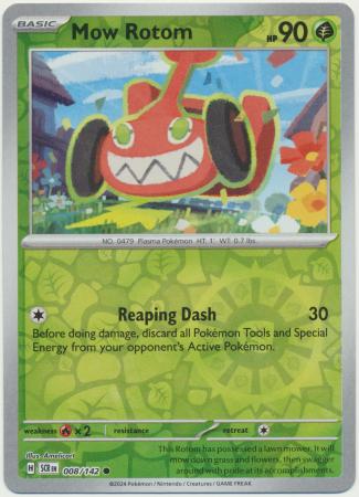 Stellar Crown - 008/142 - Mow Rotom (Reverse Holo)