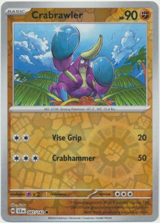Stellar Crown - 087/142 - Crabrawler (Reverse Holo)