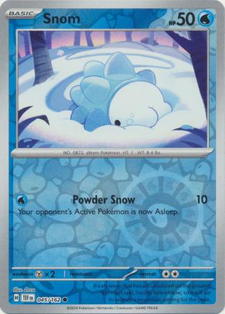 Karta Pokémon - Temporal Forces - 045/162 - Snom (Reverse Holo)