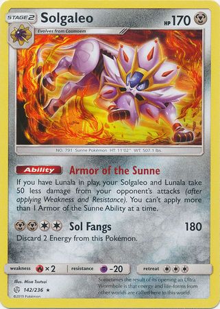Cosmic Eclipse - 142/236 - Solgaleo (Holo)