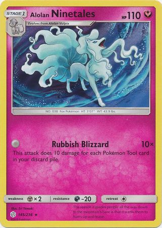 Cosmic Eclipse - 145/236 - Alolan Ninetales (Holo)
