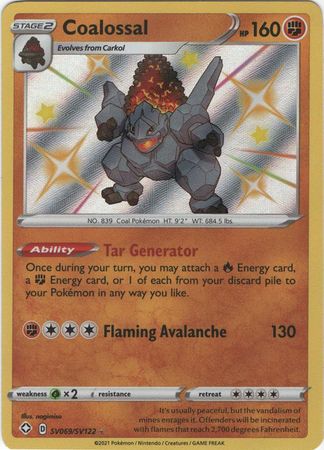 Karta Pokémon - Shining Fates - SV069/SV122 - Coalossal