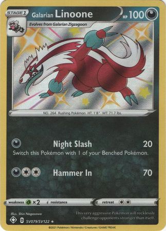 Karta Pokémon - Shining Fates - SV079/SV122 - Galarian Linoone