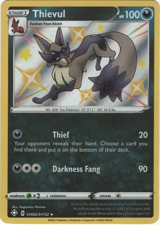 Karta Pokémon - Shining Fates - SV082/SV122 - Thievul