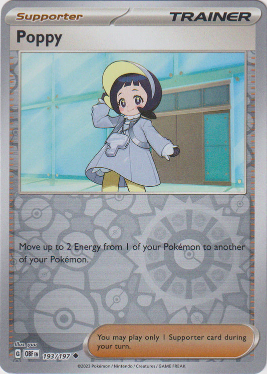 Karta Pokémon - Obsidian Flames - 193/197 - Poppy (Reverse Holo)