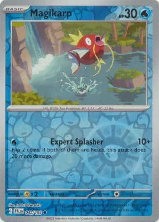 Karta Pokémon - Paldea Evolved - 042/193 - Magikarp (Reverse Holo)