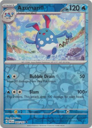 Karta Pokémon - Paldea Evolved - 045/193 - Azumarill (Reverse Holo)
