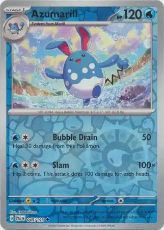 Karta Pokémon - Paldea Evolved - 045/193 - Azumarill (Reverse Holo)