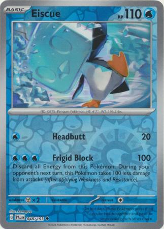 Karta Pokémon - Paldea Evolved - 048/193 - Eiscue (Reverse Holo)