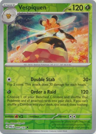 Karta Pokémon - Paldea Evolved - 009/193 - Vespiquen (Reverse Holo)