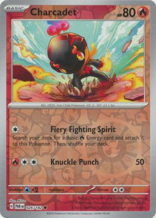Karta Pokémon - Paradox Rift - 026/182 - Charcadet (Reverse Holo)