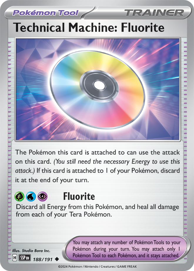 Trainer - Surging Sparks - 188/191 - Technical Machine: Fluorite