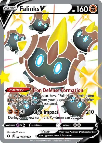 Karta Pokémon - Shining Fates - SV115/SV122 - Falinks V