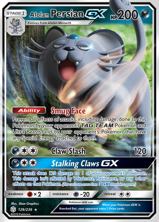 Cosmic Eclipse - 129/236 - Alolan Persian GX