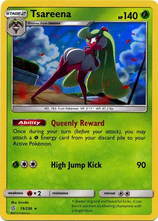 Karta Pokémon - Unified Minds - 019/236 - Tsareena (Holo) Karta Pokémon - Unified Minds - 019/236 - Tsareena (Holo)