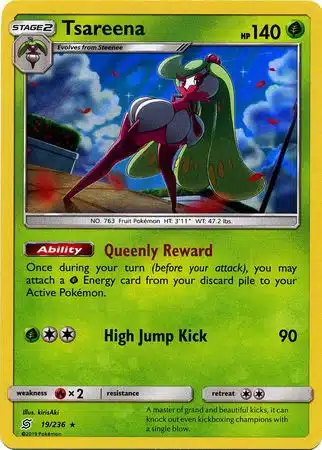 Karta Pokémon - Unified Minds - 019/236 - Tsareena (Holo)