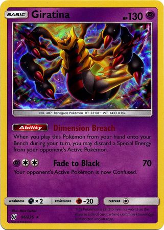 Karta Pokémon - Unified Minds - 086/236 - Giratina (Holo)