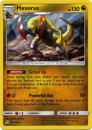 Karta Pokémon - Unified Minds - 156/236 - Haxorus (Holo)