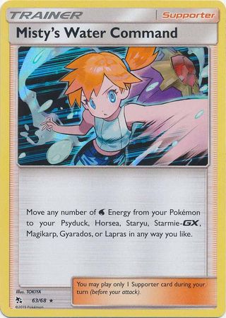 Hidden Fates - 063/068 - Misty's Water Command (Holo)