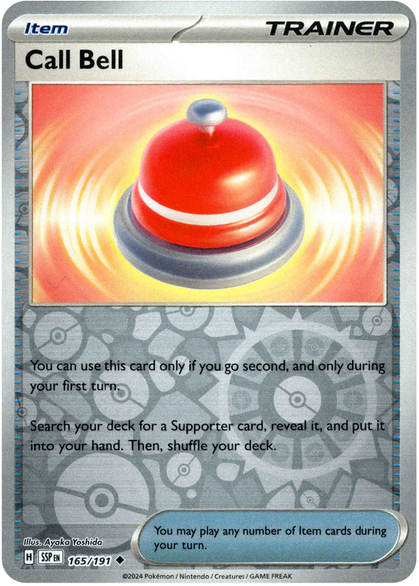 Karta Pokémon - Surging Sparks - 165/191 - Call Bell (Reverse Holo)