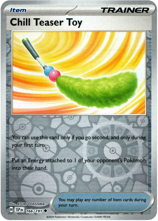 Karta Pokémon - Surging Sparks - 166/191 - Chill Teaser Toy (Reverse Holo)