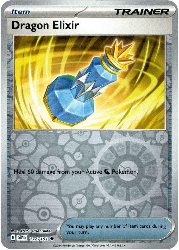 Karta Pokémon - Surging Sparks - 172/191 - Dragon Elixir (Reverse Holo)