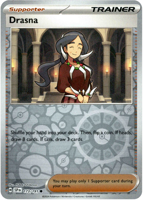 Karta Pokémon - Surging Sparks - 173/191 - Drasna (Reverse Holo)