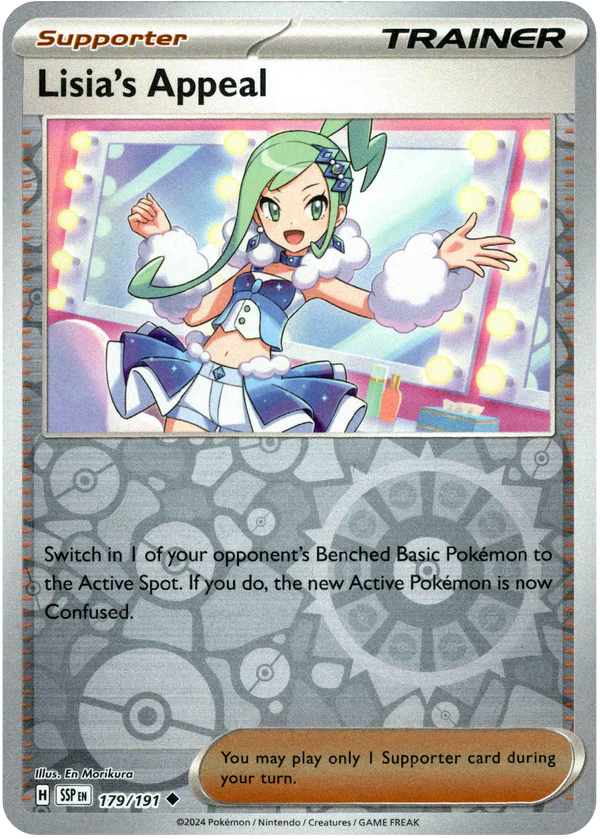 Karta Pokémon - Surging Sparks - 179/191 - Lisia's Appeal (Reverse Holo)