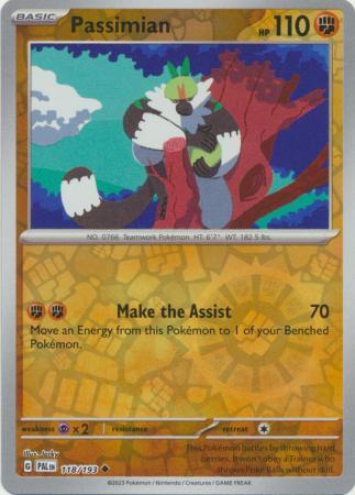 Karta Pokémon - Paldea Evolved - 118/193 - Passimian (Reverse Holo)