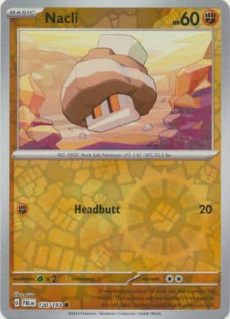 Paldea Evolved - (Reverse Holo) (108) Karta Pokémon - Paldea Evolved - 120/193 - Nacli (Reverse Holo) - obrazek 1
