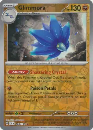 Karta Pokémon - Paldea Evolved - 126/193 - Glimmora (Reverse Holo)