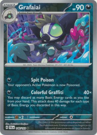 Karta Pokémon - Paldea Evolved - 146/193 - Grafaiai (Reverse Holo)
