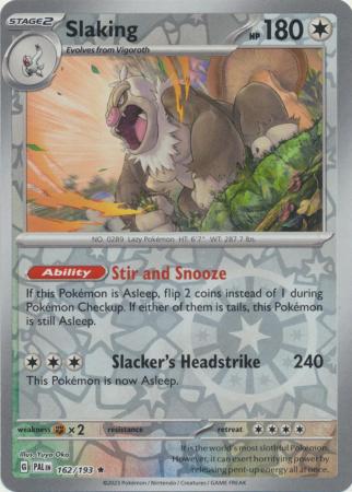 Karta Pokémon - Paldea Evolved - 162/193 - Slaking (Reverse Holo)
