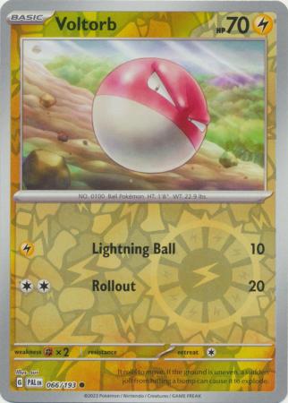 Karta Pokémon - Paldea Evolved - 066/193 - Voltorb (Reverse Holo)