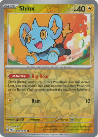 Karta Pokémon - Paldea Evolved - 068/193 - Shinx (Reverse Holo)