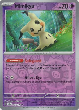 Karta Pokémon - Paldea Evolved - 097/193 - Mimikyu (Reverse Holo)