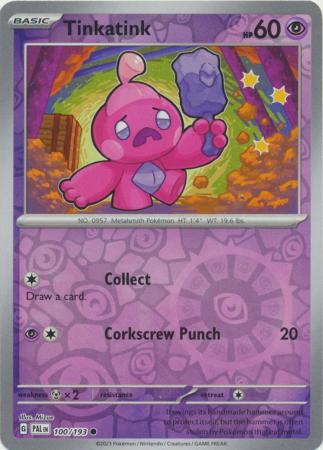 Karta Pokémon - Paldea Evolved - 100/193 - Tinkatink (Reverse Holo)