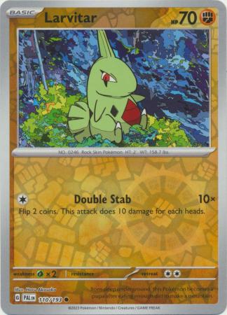 Karta Pokémon - Paldea Evolved - 110/193 - Larvitar (Reverse Holo)