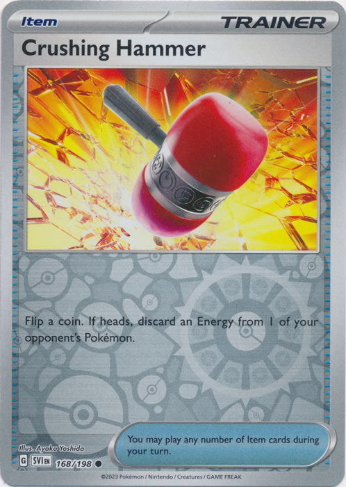 Karta Pokémon - Scarlet & Violet - 168/198 - Crushing Hammer (Reverse Holo)
