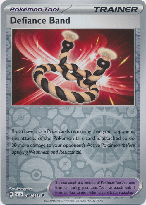 Karta Pokémon - Scarlet & Violet - 169/198 - Defiance Band (Reverse Holo)