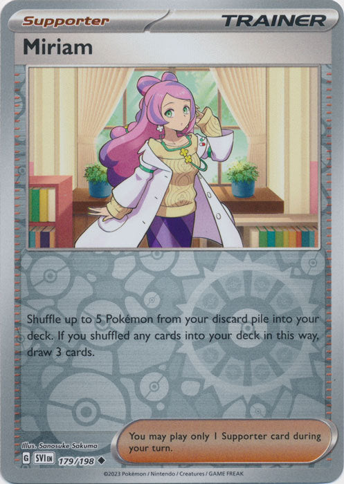 Karta Pokémon - Scarlet & Violet - 179/198 - Miriam (Reverse Holo)