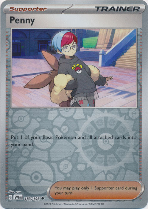 Karta Pokémon - Scarlet & Violet - 183/198 - Penny (Reverse Holo)