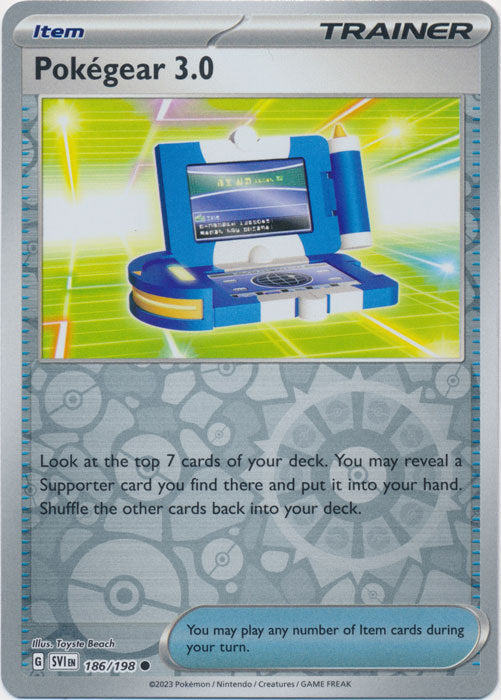 Karta Pokémon - Scarlet & Violet - 186/198 - Pokégear 3.0 (Reverse Holo)